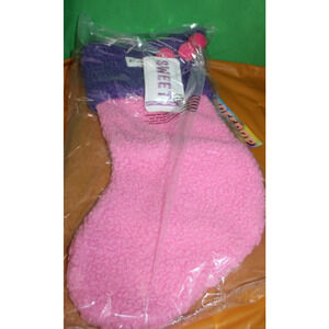 Crayola For Kohl's Christmas Holiday High Pile Fleece Stocking Pink Sweet 16"